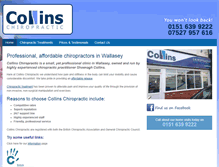 Tablet Screenshot of collins-chiropractic.co.uk